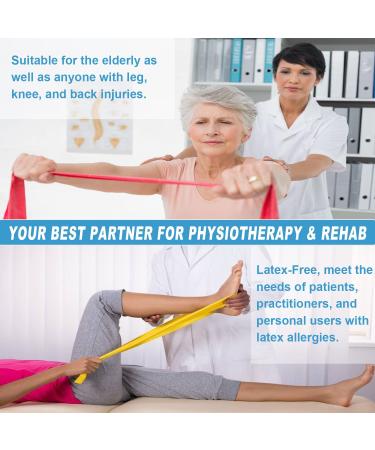 Resistance Bands Set - 5 Progressive Non-Latex Exercise Bands for Physical Therapy & Workout, 59 Inch Yoga Strap for Upper & Lower Body, Home Rehab Equipment - 5 to 25LBS - Buy Online on GoSupps.com
