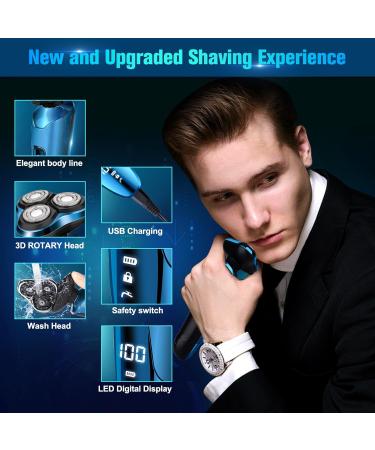 Shop 2024 Electric Shavers for Men | Cordless Rechargeable 3D Rotary Waterproof Razors | Perfect Gifts for Husband Dad & Boyfriend - Buy Online on GoSupps.com