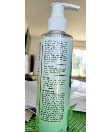 Sulphate Free Tea Tree Face Cleanser & 20% Vitamin C Face Serum Combo Kit | Daily Skincare for Men & Women - 200ml + 50ml - Buy Online on GoSupps.com