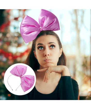Lurrose Giant Bow Hairband - Large Purple Bow Christmas Headband for Women | Xmas Cosplay Party Supplies - Buy Online on GoSupps.com