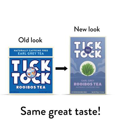 TICK TOCK TEAS Earl Grey Rooibos Tea Bags - 40 Count - Buy Online on GoSupps.com
