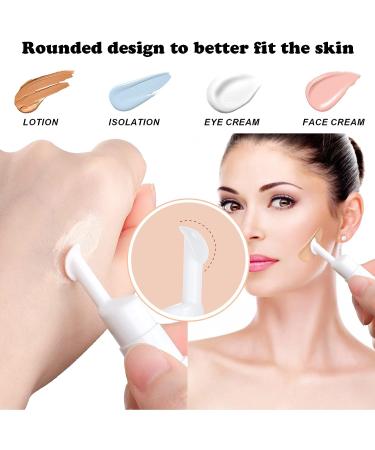 Pwsap 0.2oz Vacuum Cosmetic Travel Container Set with 4 Foundation Pump Bottles - Liquid Foundation & Eye Cream Dispenser - Buy Online on GoSupps.com