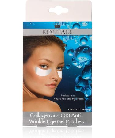 Revitale Collagen and Q10 Anti-Wrinkle Eye Gel Patches - Moisturises & Hydrates (3 Boxes)(15 Patches) - Buy Online on GoSupps.com