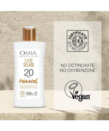 organic sun milk argan oil spf 20 medium protection 200 ml - Buy Online on GoSupps.com