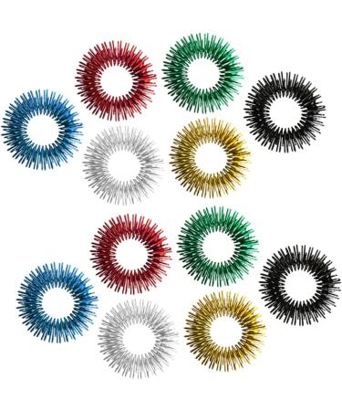 Ultechnovo 24 STK Spiky Finger Massage Rings | Noiseless Roller Stress Relief & Kidcraft Game Set | Finger Massage Device for Kids & Adults - Buy Online on GoSupps.com