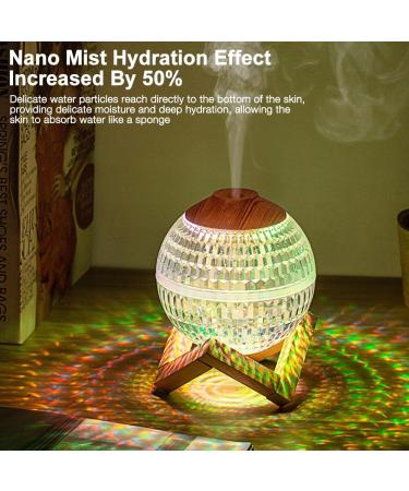 Buy Gobesty Crystal Night Light Humidifier - 450ml Ultrasonic Aroma Diffuser with 7 Color LED for Bedrooms | Silent Fragrance Lamp - Buy Online on GoSupps.com