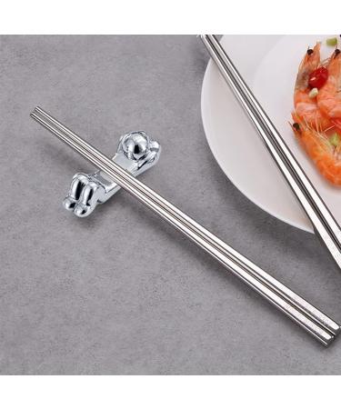 Chopsticks Holder Rest - Creative Zinc Alloy Utensil Spoon Fork Decorative Dinnerware Kitchen Supplies for Apartment Canteen Home Dining Room Banquet Wynott - Buy Online on GoSupps.com