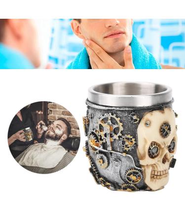 Men's Stainless Steel Shaving Bowl Brush Mug - Premium Barber & Home Grooming Essentials - Buy Online on GoSupps.com