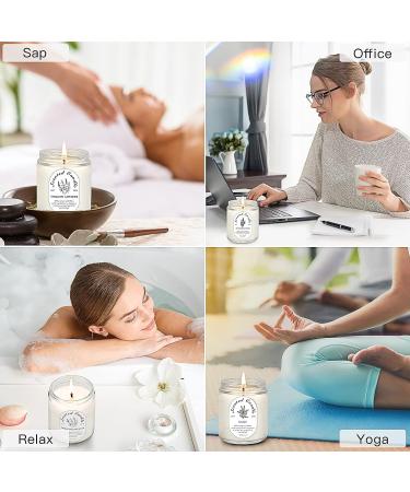Scented Soy Candles 4 Pack - Lavender Sage Aromatherapy Set for Stress Relief and Meditation - Long Lasting 28 oz Natural Candles - Perfect Gifts for Women - Buy Online on GoSupps.com