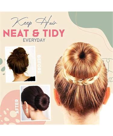 4 Pcs Donut Wig Hair Bun Makers - Fashion Bun Shaper Set for Women & Girls - Light Brown Hairstyle Tool - Buy Online on GoSupps.com