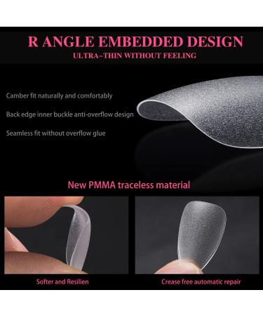 Short Coffin Nail Tips 420pcs | Etercycle Upgraded Double-sided Matte Gel Tips for Nail Extensions | Full Cover Acrylic False Nails | Home DIY Nail Salon | 15 Sizes with Box - Buy Online on GoSupps.com