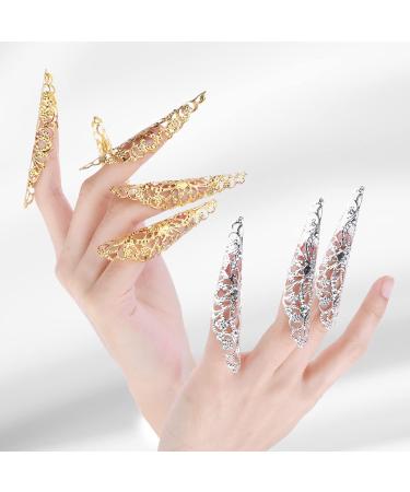 20 Pack Ancient Queen Claw Rings for Halloween Vampire Cosplay - Metal Finger Knuckle Claws for Women - Buy Online on GoSupps.com
