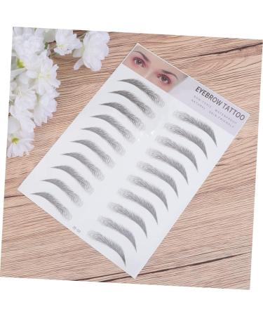 FOMIYES 4 Pcs 3d Eyebrow Stickers Water Proof Stickers Waterproof Sticker False Eyebrows Man Patch Cosmetic - Buy Online on GoSupps.com