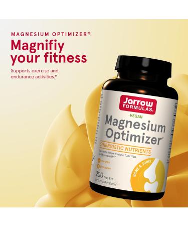 Jarrow Formulas Magnesium Optimizer - 200 Tablets for Optimal Health - Buy Online on GoSupps.com