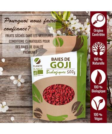 Organic Goji Berries Tibet Region - 500g - Buy Online on GoSupps.com