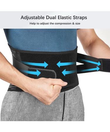 Qur Back Bandages - Breathable XL Back Support Belt for Lower Back Pain Relief | Non-Slip Lumbar Support for Work | Men & Women - Buy Online on GoSupps.com