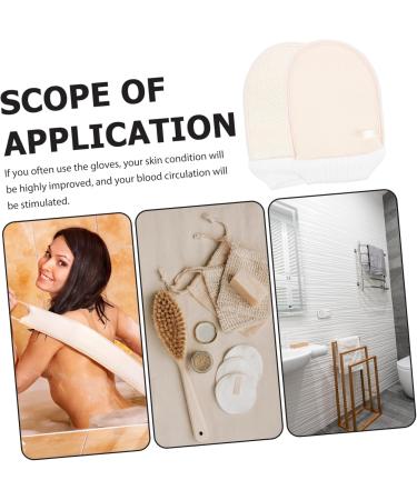 Moufles Exfoliants en Luffa Corps Lot de 2 Taille Standard Exfoliation en Douceur Unisexes Adapt s pour Bain et Spa Conception Bracelet lastique Antid rapant - Buy Online on GoSupps.com