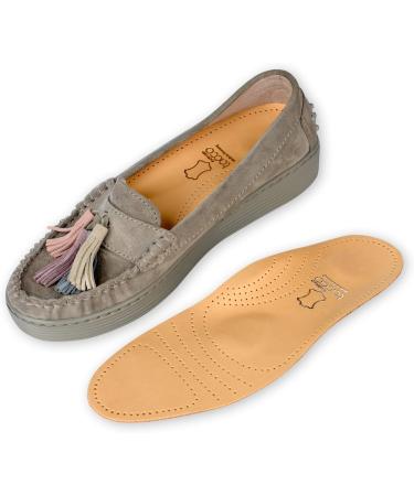 Buy Tacco Deluxe Orthotic Shoe Insoles | Premium Leather Arch Support for Flat Feet & Plantar Fasciitis - International Shipping Available - Buy Online on GoSupps.com