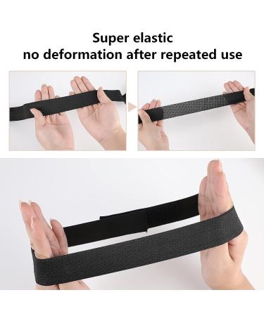 Wig Edge Elastic Band - Adjustable Non-Slip Wig Grip Band for Making Wigs - 12 Pieces in 0.98, 1.2, and 1.38 Inch Width - Black - Buy Online on GoSupps.com