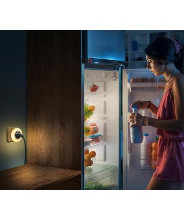 Emotionlite Night Light Socket with Twilight Sensor - Adjustable LED Lamp for Kids Warm White 2700k 3000k - Auto On/Off Brightness Control - Buy Online on GoSupps.com