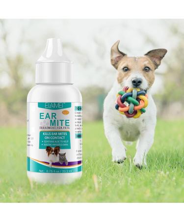 JSBNQRMZ Dog Ear Care Ear Mite Treatment for Dogs Relieves Yeast Infections Alleviates Ear Mite Earwax and Dirt Pain for Puppies(22ml) - Buy Online on GoSupps.com