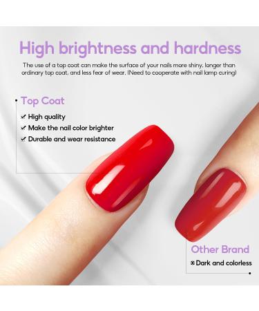 PEACECOLOR Top and Base Coat Matte Top Coat Set No Wipe Soak off Gel Base and Matte Top Coat Gel Nail Polish Nail Lamp Needed High Glossy and Long Lasting Shine Finish for Home DIY Use XA-27 - Buy Online on GoSupps.com