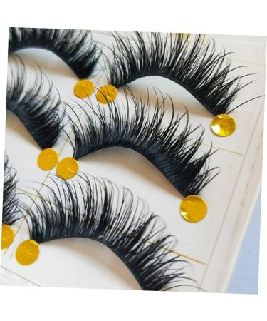 POPETPOP 5 Pairs Fake Eyelashes Magnetic False Eyelashes Magnetic Eyelashes Thick False Eyelashes Cross False Eyelashes False Lashes Natural False Lashes 3d Dense Cotton Thread - Buy Online on GoSupps.com