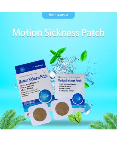 Anti Nausea Patches - Travel Motion Sickness Relief | Natural Nausea Relief - 12 Patches for International Shipping - Buy Online on GoSupps.com