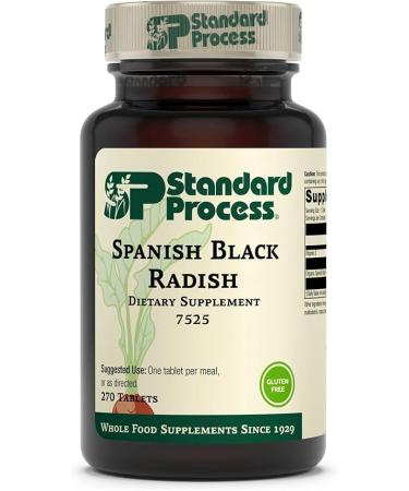 Standard Process Spanish Black Radish - Whole Food Detox Liver Support Digestion and Digestive Health Gallbladder Support with Honey and Vitamin C - Vegetarian Gluten Free - 270 Tablets