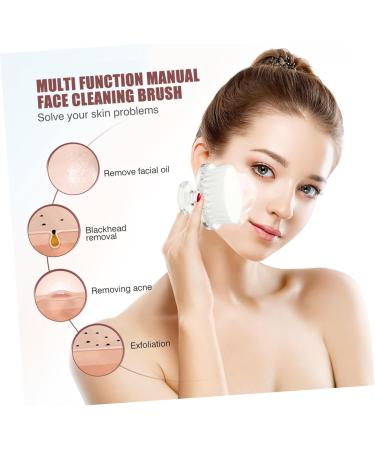 MAGICLULU Cleansing Brush Face Ice Cubes Electric Face Brush Silicone Scrubbers Face Spa Brush for Cleansing Facial Scrubber for Face Handheld Scrubber Blackhead Pp Pores White Manual Brush 5X5CM White - Buy Online on GoSupps.com