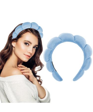 Women Spa headband hair band make -up hair band soft sponge skin care hair tire hair accessories for washing the face make -up remover shower skin care (blue) - Buy Online on GoSupps.com