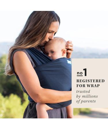 MOBY Midnight Classic Baby Wrap Carrier - 100% Cotton, One Size Fits All, Breathable and Stretchy - For Newborn to Toddler up to 33lbs - Buy Online on GoSupps.com