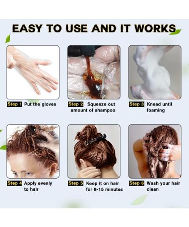MEIDU 3-in-1 Chestnut Brown Hair Dye Shampoo - Herbal Gray Coverage for Men & Women - Fast Color Results - 16.9 Oz - Buy Online on GoSupps.com