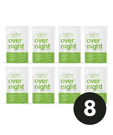 Oats Overnight Green Apple Cinnamon High Protein Shake - Gluten-Free, High Fiber, Non-GMO Oatmeal - 2.7oz per Meal (8 Pack) - Buy Online on GoSupps.com