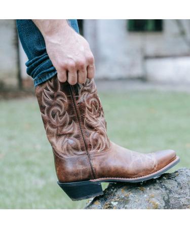 Laredo Men's Breakout Square Toe Mid Calf Dress Boots - Brown Rust, Size 13 - Buy Online on GoSupps.com