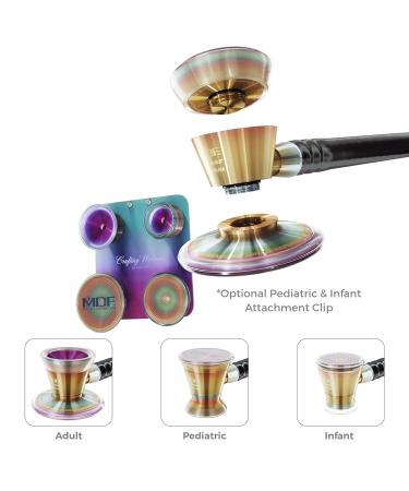 MDF Instruments Pediatric & Neonatal Attachments for ProCardial Titanium Stethoscope | Kaleidoscope Design - International Shipping Available - Buy Online on GoSupps.com