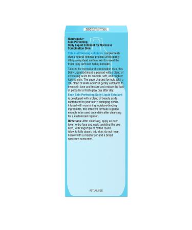 Neutrogena Skin Perfecting Daily Liquid Exfoliant for Normal & Combination Skin - Fragrance-Free 4 fl oz - Buy Online on GoSupps.com