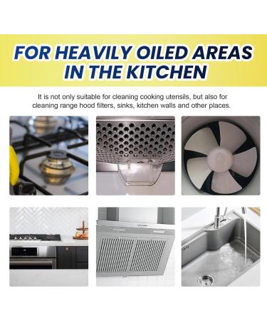 Kitchen Cleaner Degreaser | Foam Degreaser Cleaner | Kitchen Oil Stains Grease Cleaning Powder for Heavy Oil Stain and Grease Removal Shakven - Buy Online on GoSupps.com