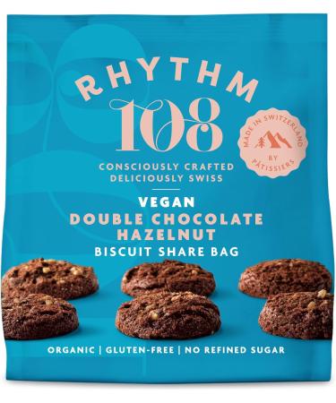 Rhythm 108 Organic Vegan Gluten & Dairy Free Tea Biscuits Share Bag Mixed Case of 6 x 135g - Buy Online on GoSupps.com