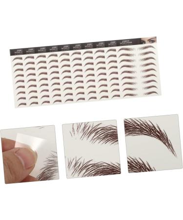 Beatifufu 9 Sheets Waterproof Eyebrow Stickers Eyebrow Transfers Stickers for Women Makeup Brow Sticker Tool - Buy Online on GoSupps.com