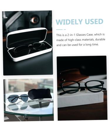 Solustrie Double-Lodged Glasses Case - Travel-Friendly Storage for Sunglasses & Contact Lenses | Portable Accessory for Outdoors & Home Use - Buy Online on GoSupps.com