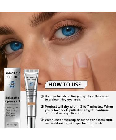 Instant Under Eye Lift Serum - Anti-Aging Formula for Under Bags and Wrinkles Temporary Eye Tightener Cream Firming Primer Visibly Improves Dark Circles Fine Lines & Crow's Feet 1 PC 0.7 Fl.Oz - Buy Online on GoSupps.com