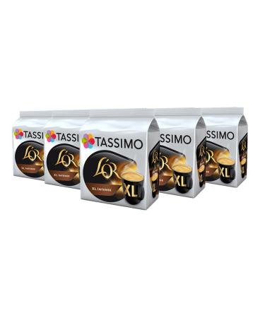 L'OR TASSIMO Gold Pack of 5 XL Intense Coffee Refill Capsules in T-Discs Containers - 80 Drinks