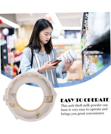 PLAFOPE Anti- Seat for Milk Powder Can Anti- Milk Powder Anti Device Supermarket Hard Base Milk Powder Can Safety Base Milk Shop Anti- Dedicated Checkpoint Abs New Material - Buy Online on GoSupps.com