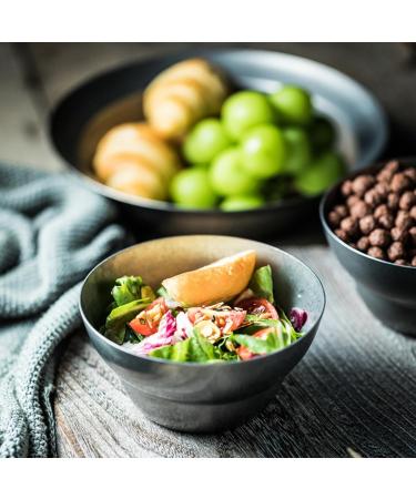 R tro bols m langeurs d'acier inoxydable pour la cuisine bols m langeurs en m tal pour la portion de cuisson faisant cuire le poids l ger s r de lave-vaisselle de stockage de pr paration alimentaire - Buy Online on GoSupps.com