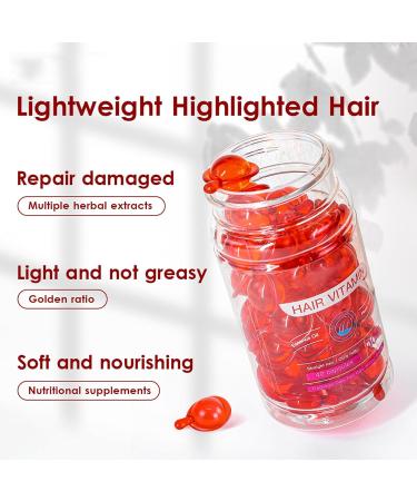 Hair Care Essential Oil Capsules - 80 PCS | Moroccan & Avocado Oil | Vitamin E | Moisturizing & Damage Repair | Enhance Elasticity & Anti Frizz | No Rinse Serum - Buy Online on GoSupps.com