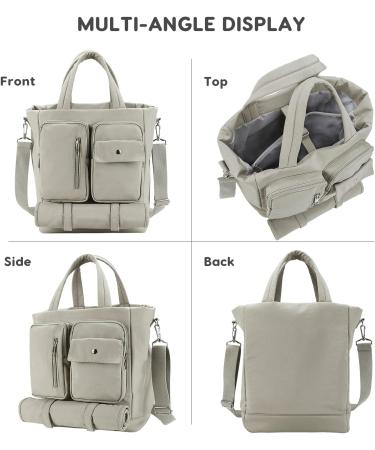 SONARIN Multifunctional Large Capacity Baby Nappy Changing Tote Bag Waterproof Lightweight Baby Changing Bag Satchel Messenger Bag Portable Travel Diaper Bag with Changing Mat Khaki - Buy Online on GoSupps.com