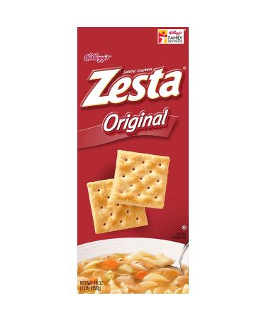 Zesta Saltine Crackers 16oz Box - Original Soup Crackers for Lunch Snacks (1 Box) - Buy Online on GoSupps.com