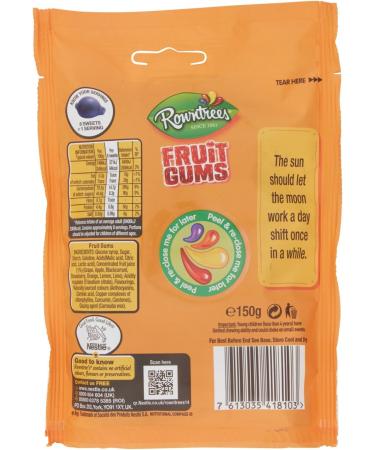  Rowntree's Rowntree's Pack of 8 Fruit Candy Bags 150g - Buy Online on GoSupps.com