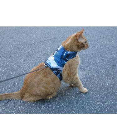 Mynwood Escape Proof Jacket/Harness for Adult Cats - Blue | International Shipping Available - Buy Online on GoSupps.com